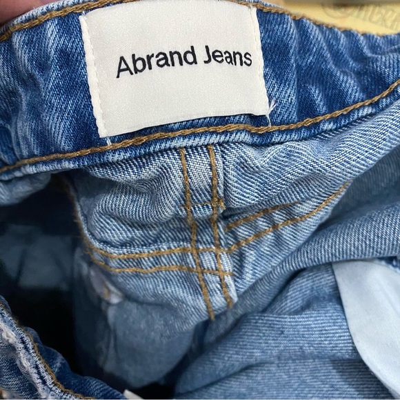 ABRAND A Venice Straight Cropped Capri Blue Jeans woman’s Size 27 - Picture 6 of 7
